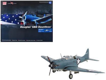 Douglas SBD-3 Dauntless Aircraft "Dusty Kleiss S-7 Scouting Six USS Enterprise" (1942) United States Navy "Premium Collection" 1/32 Diecast Model by Hobby Master-DiecastModeler.com