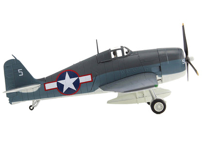 Grumman F6F-3 Hellcat Fighter Aircraft "Ruth-Less Lt. Oscar Chenoweth VF-38 Segi Point Airstrip New Georgia Island" (1943) United States Navy "Air Power Series" 1/72 Diecast Model by Hobby Master-DiecastModeler.com