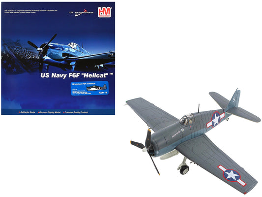 Grumman F6F-3 Hellcat Fighter Aircraft "Ruth-Less Lt. Oscar Chenoweth VF-38 Segi Point Airstrip New Georgia Island" (1943) United States Navy "Air Power Series" 1/72 Diecast Model by Hobby Master-DiecastModeler.com