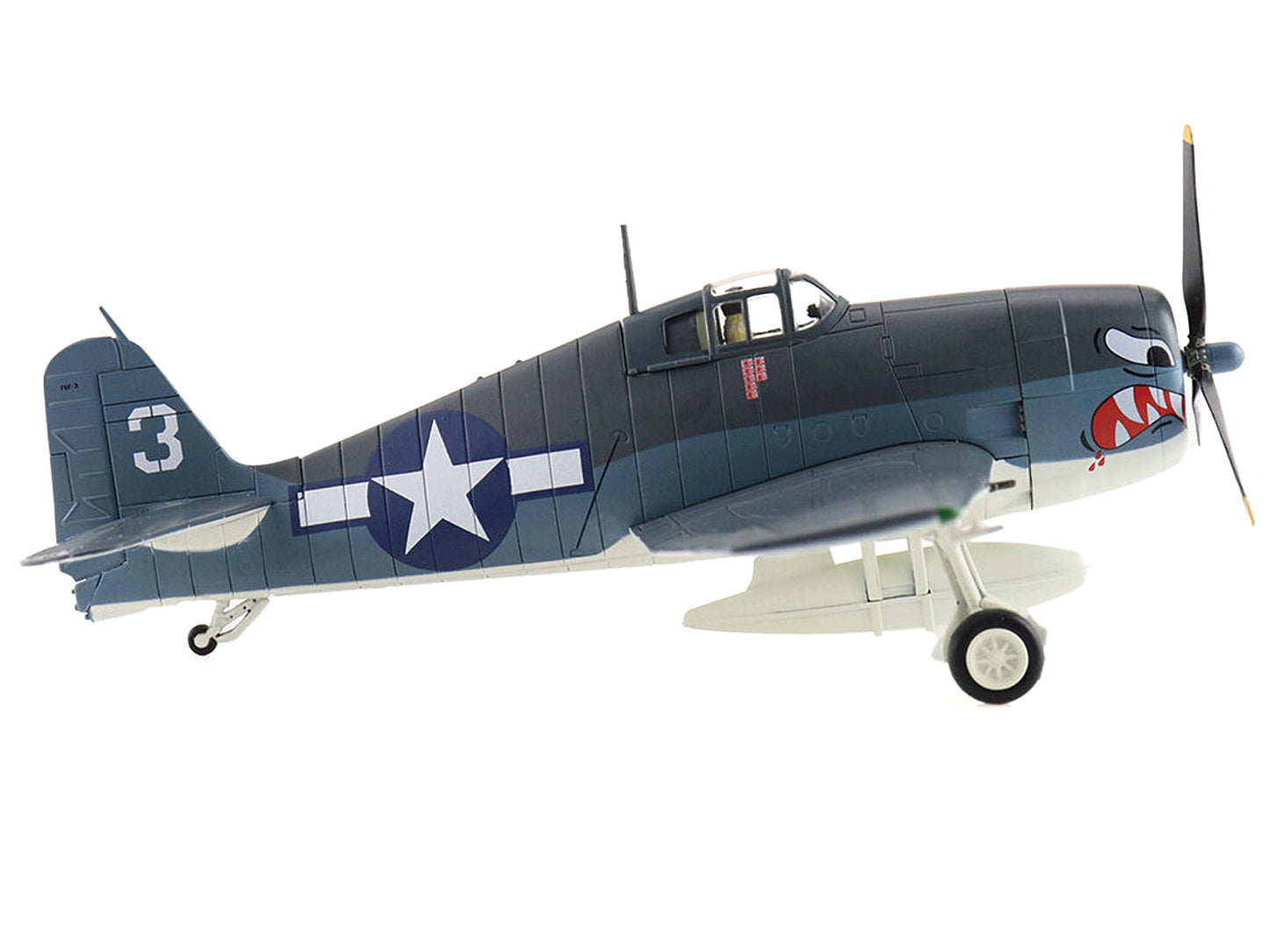 Grumman F6F-3 Hellcat Fighter Aircraft "Ens. Gordon Arthur Stanley VF-27 USS Princeton" (1944) United States Navy "Air Power Series" 1/72 Diecast Model by Hobby Master-DiecastModeler.com