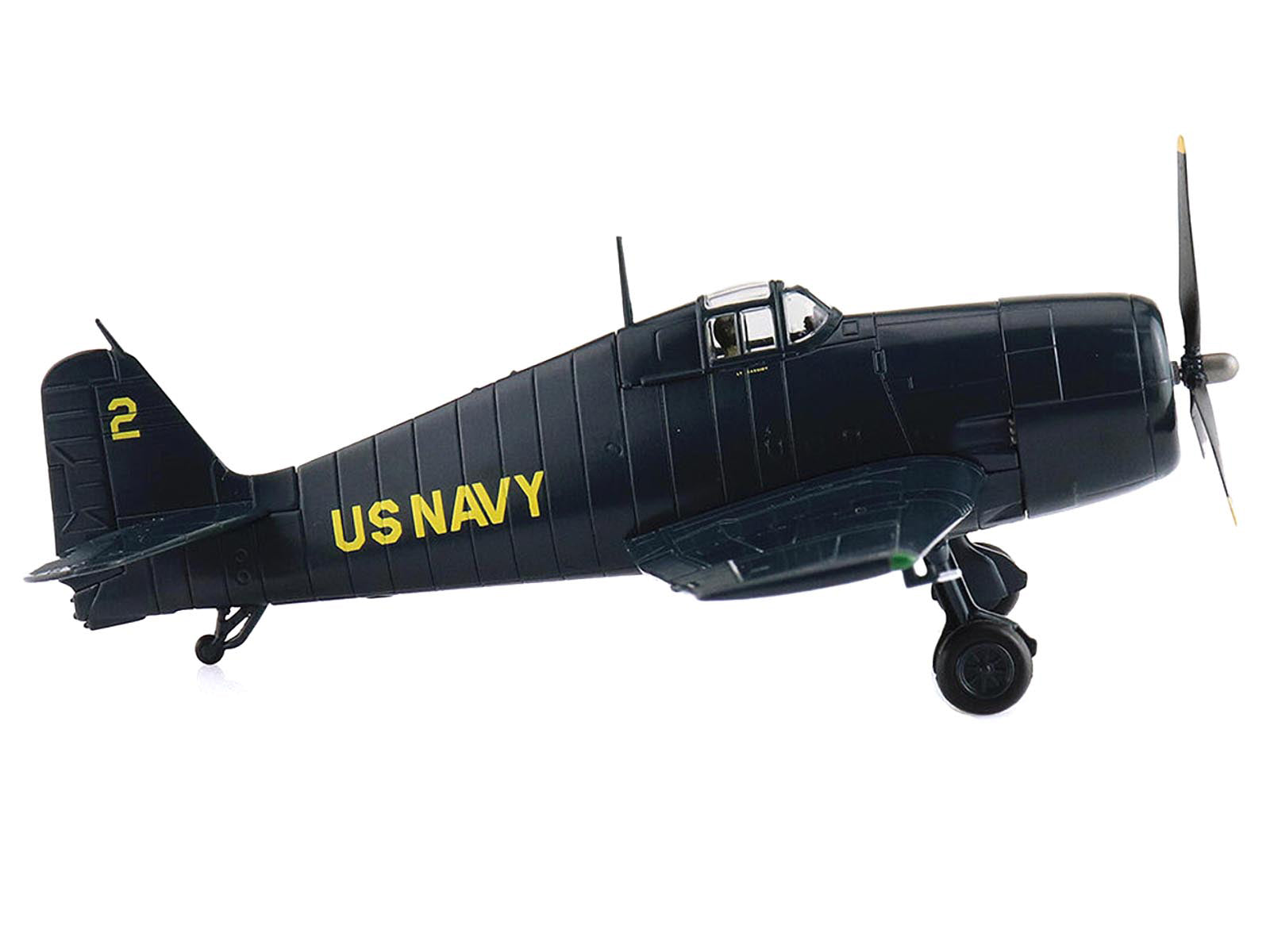 Grumman F6F-5 Hellcat Fighter Aircraft "Blue Angels #2" (1946) United States Navy "Air Power Series" 1/72 Diecast Model by Hobby Master-DiecastModeler.com