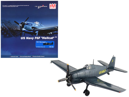 Grumman F6F-5 Hellcat Fighter Aircraft "Blue Angels #2" (1946) United States Navy "Air Power Series" 1/72 Diecast Model by Hobby Master-DiecastModeler.com
