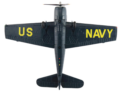Grumman F6F-5 Hellcat Fighter Aircraft "Blue Angels #1-4 Decals" (1946) United States Navy "Air Power Series" 1/72 Diecast Model by Hobby Master-DiecastModeler.com