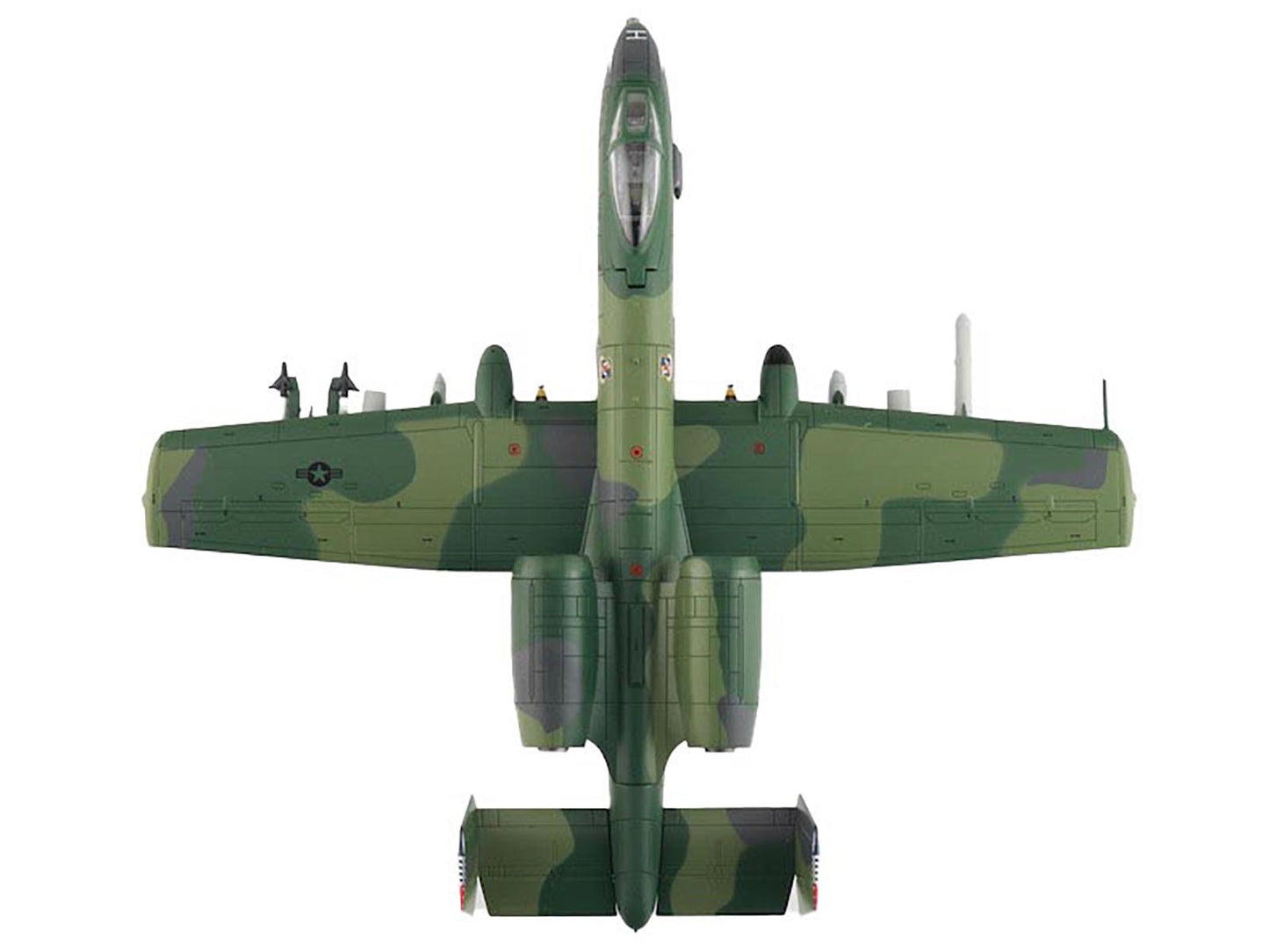 Fairchild Republic A-10A Thunderbolt II Attack Aircraft "Flying Tigers 23rd Tactical Fighter Wing King Fahd Airport" (1991) United States Air Force "Air Power Series" 1/72 Diecast Model by Hobby Master