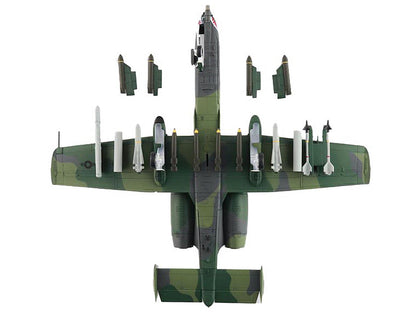 Fairchild Republic A-10A Thunderbolt II Attack Aircraft "Flying Tigers 23rd Tactical Fighter Wing King Fahd Airport" (1991) United States Air Force "Air Power Series" 1/72 Diecast Model by Hobby Master