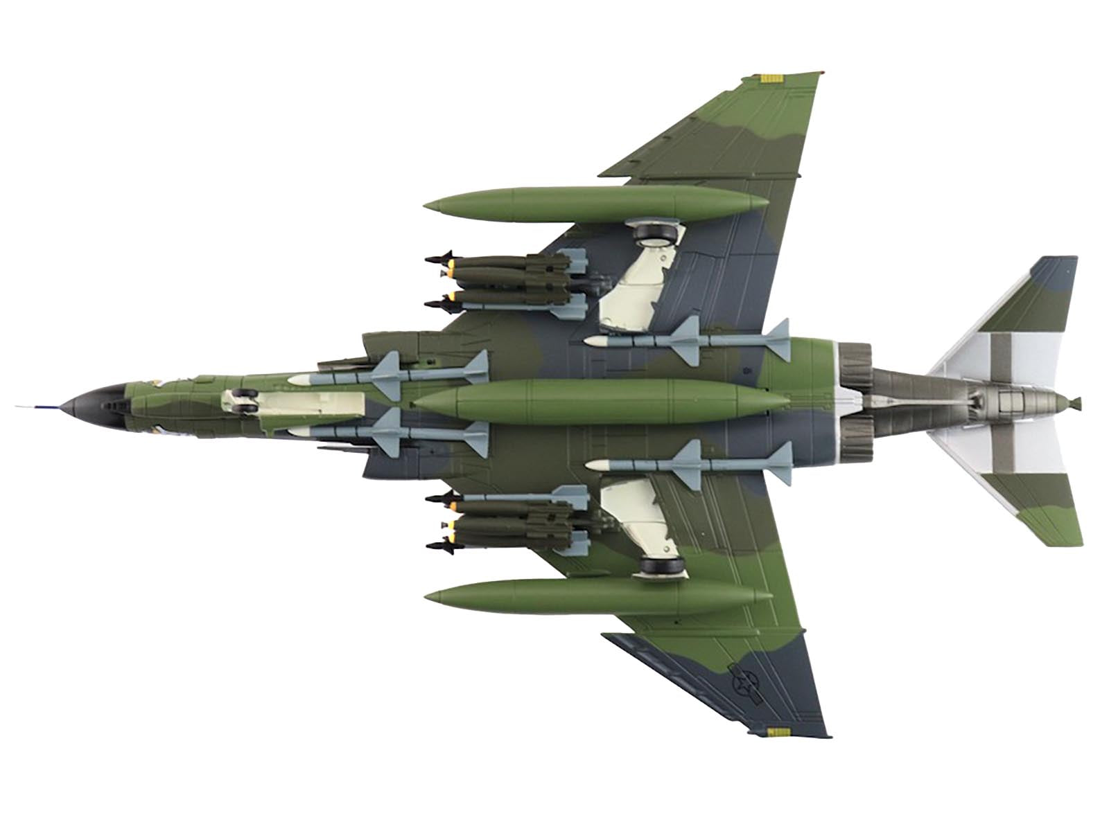 McDonnell Douglas F-4E Phantom II Fighter-Bomber Aircraft "108th Tactical Fighter Wing New Jersey" (1988) United States Air Force "Air Power Series" 1/72 Diecast Model by Hobby Master-DiecastModeler.com