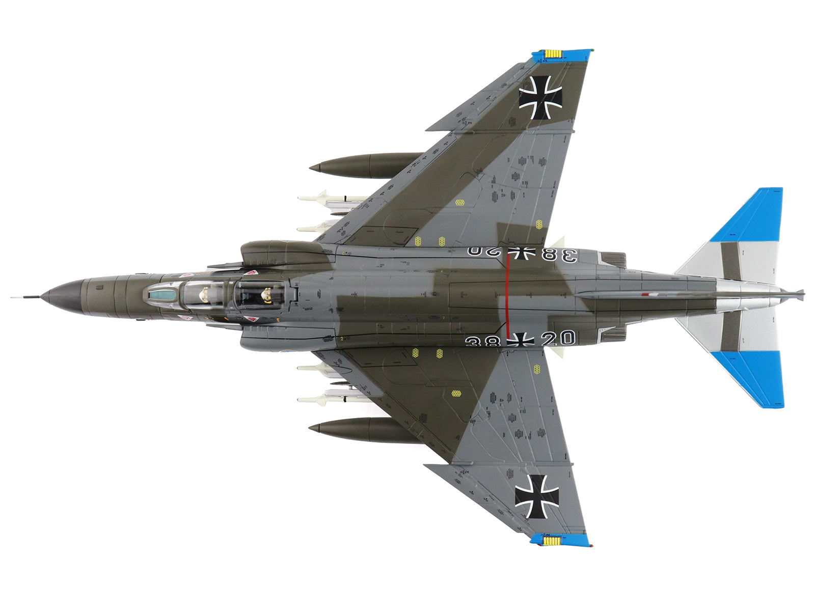 McDonnell Douglas F-4F Phantom II Fighter-Bomber Aircraft "Jagdgeschwader 74 (JG 74) Molders" (1982) German Luftwaffe "Air Power Series" 1/72 Diecast Model by Hobby Master-DiecastModeler.com