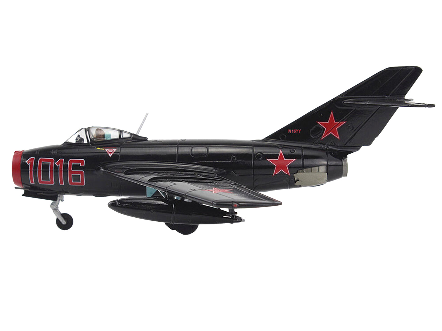 Mikoyan-Gurevich MiG-15Bis Fighter Aircraft "Experimental Combat Air Museum Kansas" "Air Power Series" 1/72 Diecast Model by Hobby Master-DiecastModeler.com