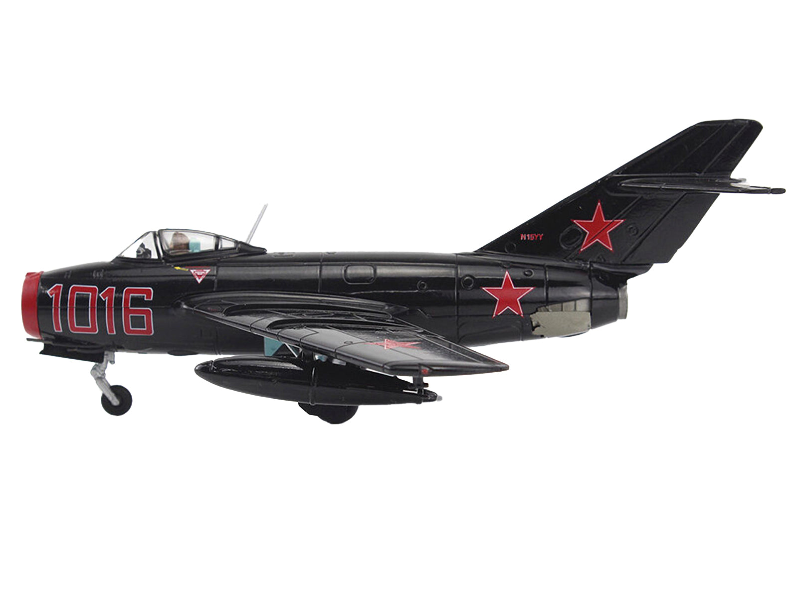 Mikoyan-Gurevich MiG-15Bis Fighter Aircraft "Experimental Combat Air Museum Kansas" "Air Power Series" 1/72 Diecast Model by Hobby Master-DiecastModeler.com