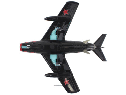 Mikoyan-Gurevich MiG-15Bis Fighter Aircraft "Experimental Combat Air Museum Kansas" "Air Power Series" 1/72 Diecast Model by Hobby Master-DiecastModeler.com