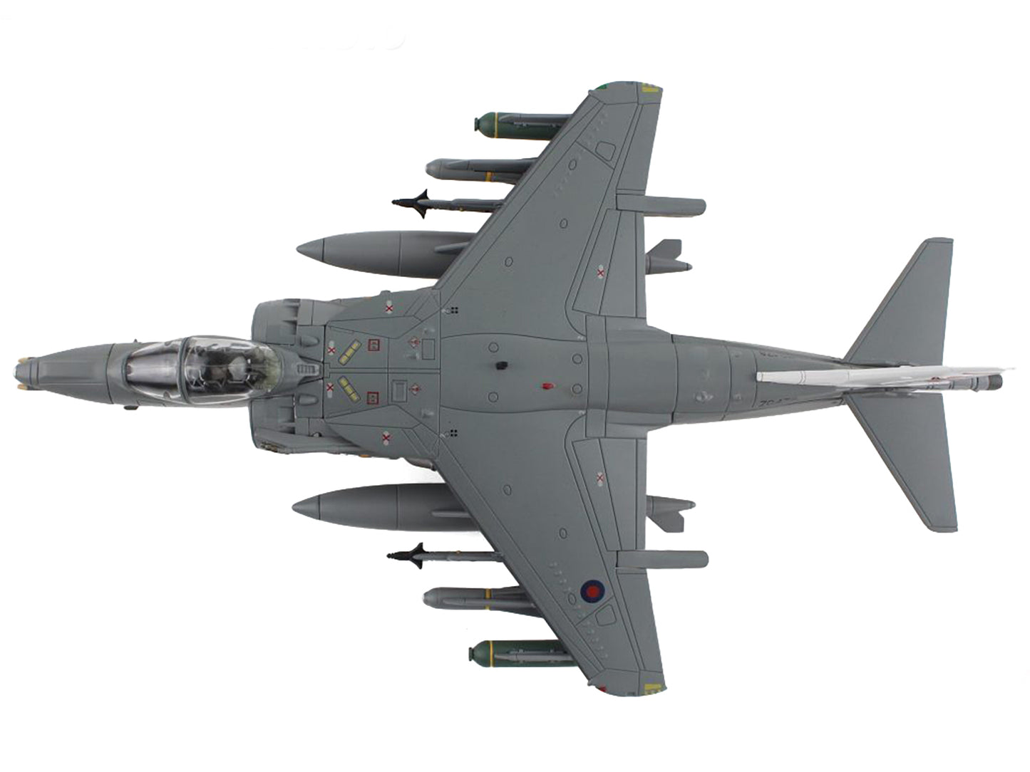 McDonnell Douglas AV-8B/British Harrier II GR.9A Aircraft "41 (R) Squadron RAF Coningsby Air Base" (2006) Royal Air Force "Air Power Series" 1/72 Diecast Model by Hobby Master-DiecastModeler.com