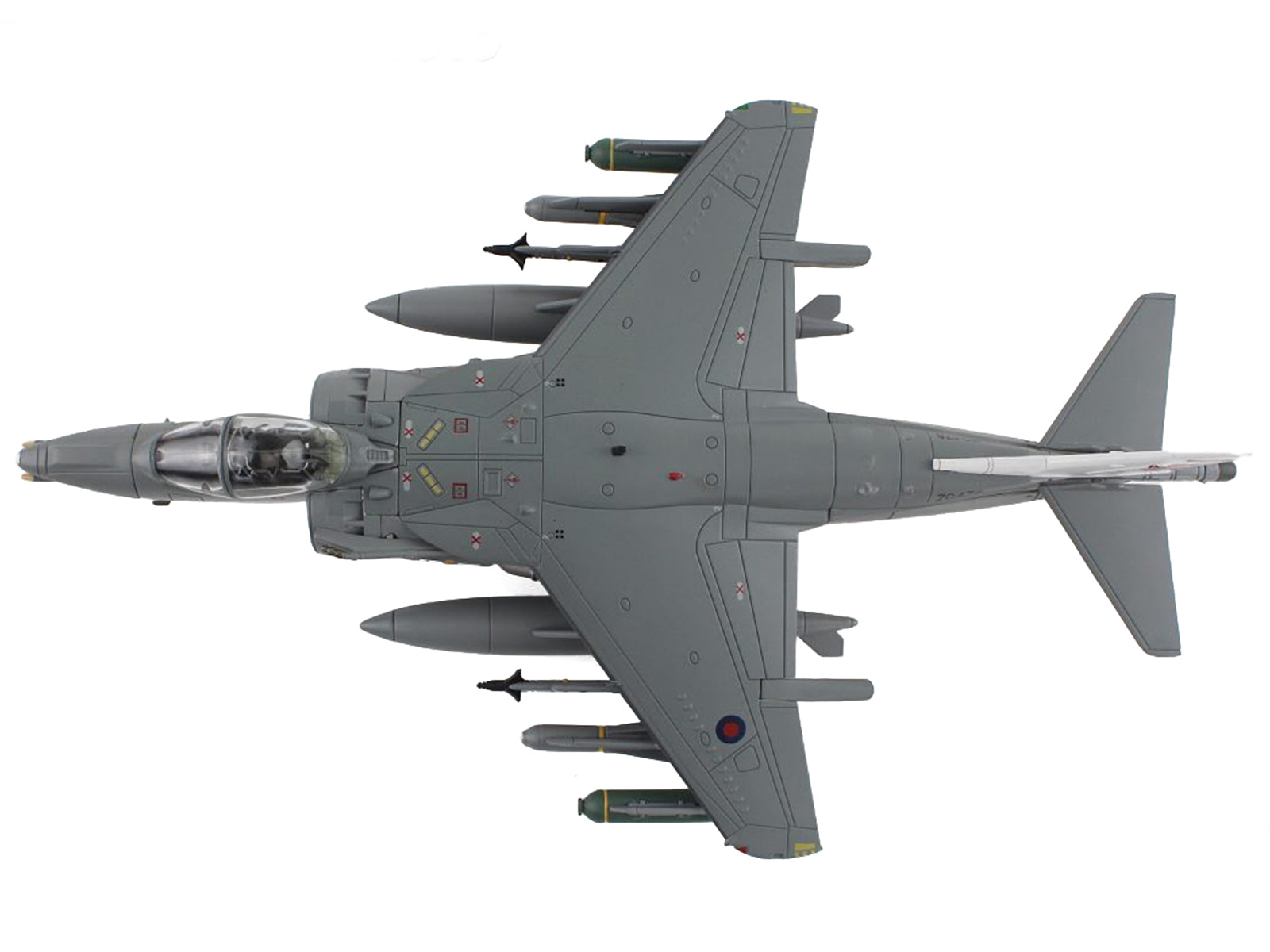 McDonnell Douglas AV-8B/British Harrier II GR.9A Aircraft "41 (R) Squadron RAF Coningsby Air Base" (2006) Royal Air Force "Air Power Series" 1/72 Diecast Model by Hobby Master-DiecastModeler.com