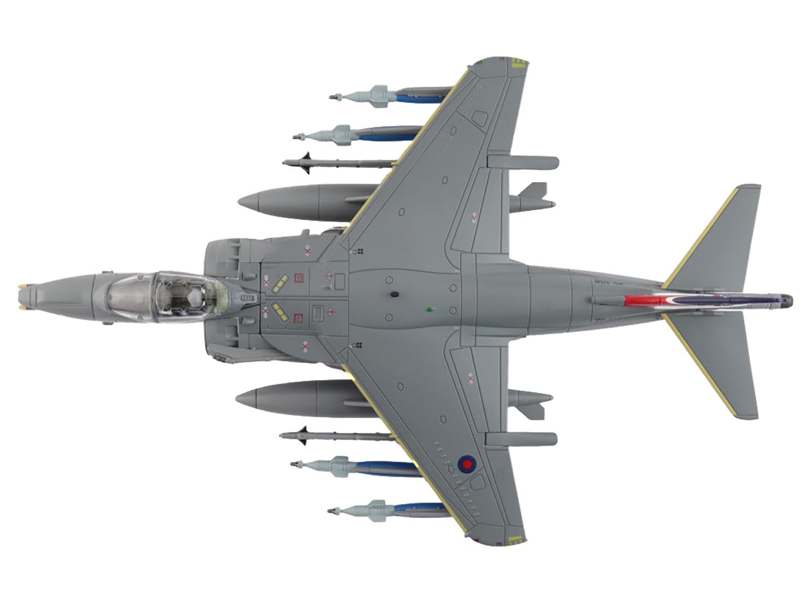 British Aerospace Harrier GR.9 Aircraft "ZD406 Royal Navy Strike Wing RAF Station Cottesmore" (2009) British Royal Air Force/Navy "Air Power Series" 1/72 Diecast Model by Hobby Master-DiecastModeler.com