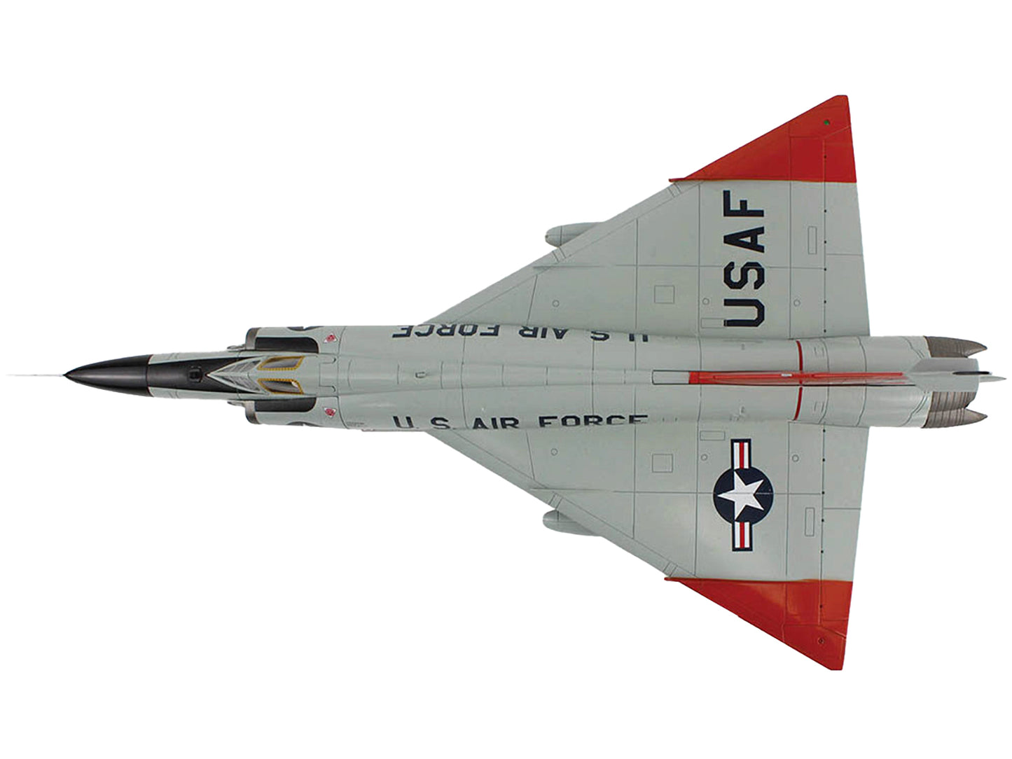 Convair F-102A Delta Dagger Interceptor Aircraft "179th Fighter Interceptor Squadron Minnesota Air National Guard" (1966) United States Air Force "Air Power Series" 1/72 Diecast Model by Hobby Master-DiecastModeler.com