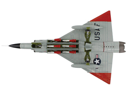 Convair F-102A Delta Dagger Interceptor Aircraft "179th Fighter Interceptor Squadron Minnesota Air National Guard" (1966) United States Air Force "Air Power Series" 1/72 Diecast Model by Hobby Master-DiecastModeler.com