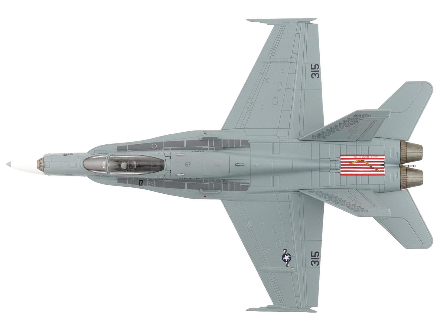 McDonnell Douglas F/A-18C Hornet Aircraft "VFA-15 Retro TAC Demo Jet VFA-106 Gladiators" (2017) United States Navy "Air Power Series" 1/72 Diecast Model by Hobby Master-DiecastModeler.com