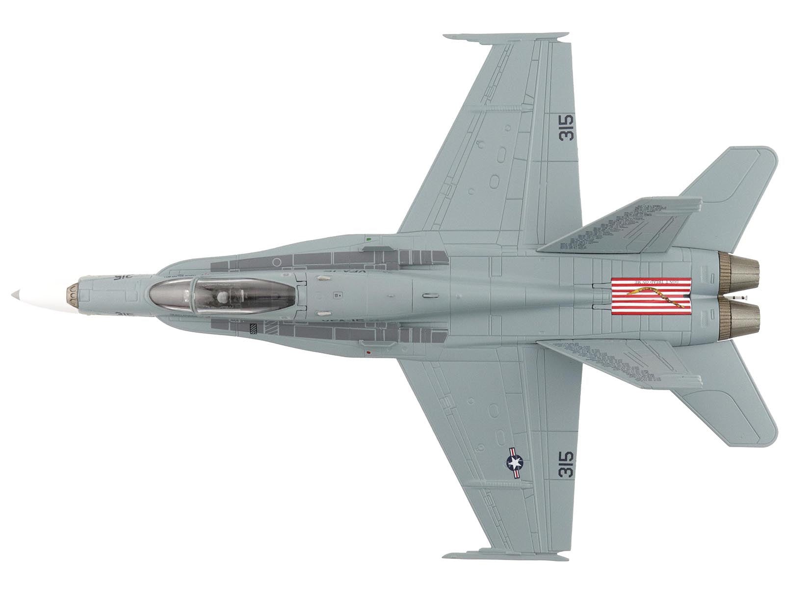 McDonnell Douglas F/A-18C Hornet Aircraft "VFA-15 Retro TAC Demo Jet VFA-106 Gladiators" (2017) United States Navy "Air Power Series" 1/72 Diecast Model by Hobby Master-DiecastModeler.com