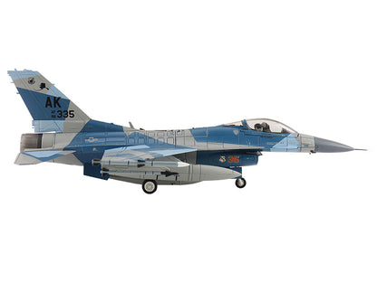 Lockheed F-16C Fighting Falcon Fighter Aircraft "86-0335 Blue Splinter 354th Wing 18th AGRS Eielson AFB" (2018) United States Air Force "Air Power Series" 1/72 Diecast Model by Hobby Master-DiecastModeler.com