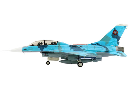 Lockheed F-16B Fighting Falcon Fighter Aircraft "Top Gun 90th Anniversary of Naval Aviation NSAWC" United States Navy "Air Power Series" 1/72 Diecast Model by Hobby Master-DiecastModeler.com
