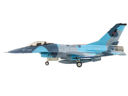 Lockheed F-16A Fighting Falcon Fighter Aircraft "NSAWC Adversary" (2006-2008) United States Navy "Air Power Series" 1/72 Diecast Model by Hobby Master-DiecastModeler.com