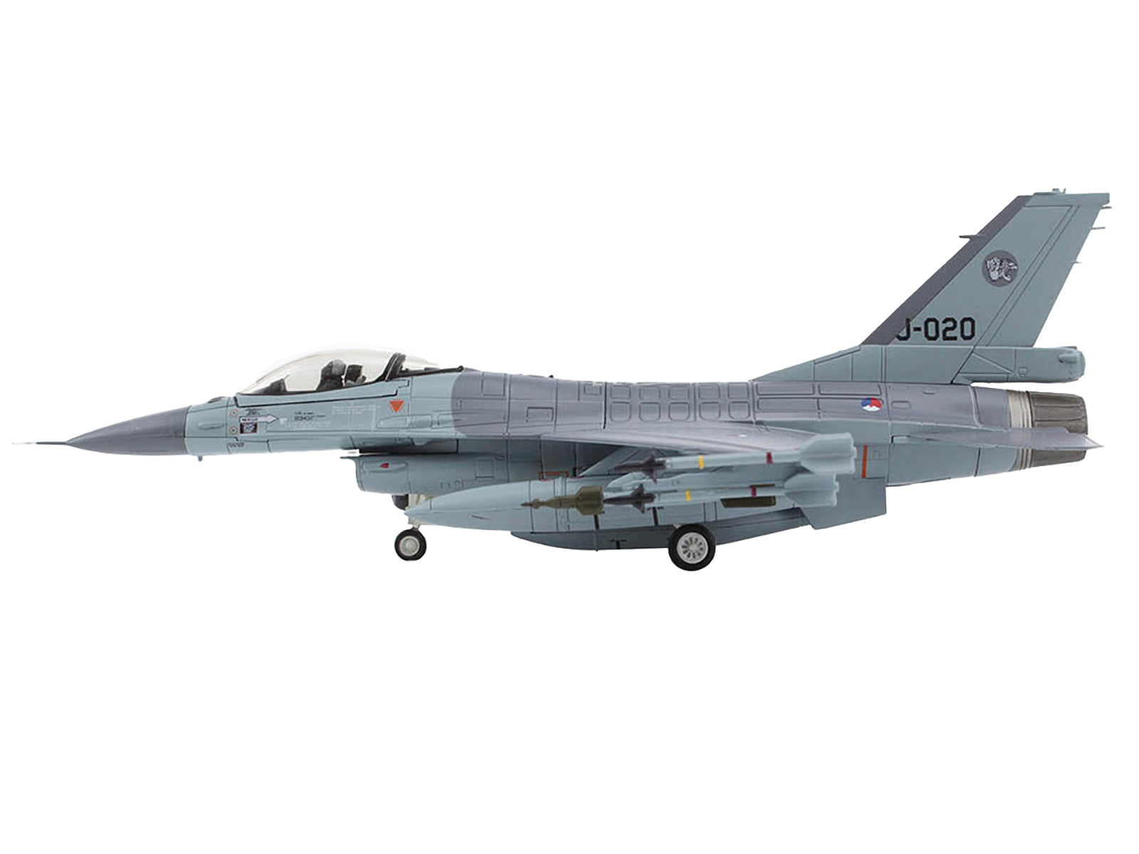 Lockheed F-16AM Fighting Falcon Fighter Aircraft "313 Squadron Afghanistan" (2008) Royal Netherlands Air Force (RNLAF) "Air Power Series" 1/72 Diecast Model by Hobby Master-DiecastModeler.com
