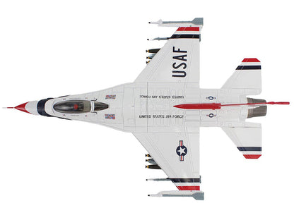 Lockheed F-16C Fighting Falcon Fighter Aircraft "No.10 Thunderbirds Warbird" United States Air Force "Air Power Series" 1/72 Diecast Model by Hobby Master