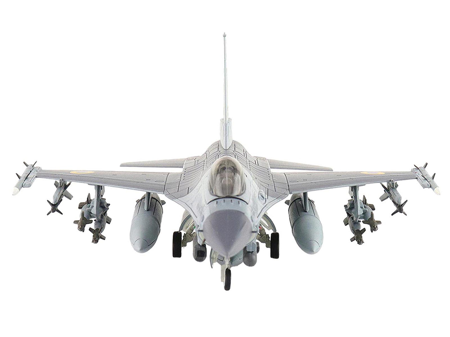 Lockheed F-16AM Fighting Falcon Fighter Aircraft "UA24-3596 Pylon Integrated Dispenser System Plus" (2024) Ukrainian Air Force "Air Power Series" 1/72 Diecast Model by Hobby Master-DiecastModeler.com
