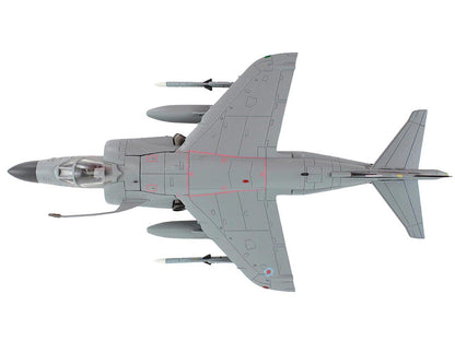 British Aerospace Sea Harrier FA.2 Aircraft with Sea Eagle Missiles "ZH804 Fairford" (2002) British Royal Navy "Air Power Series" 1/72 Diecast Model by Hobby Master-DiecastModeler.com