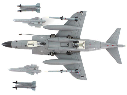 British Aerospace Sea Harrier FA.2 Aircraft with Sea Eagle Missiles "ZH804 Fairford" (2002) British Royal Navy "Air Power Series" 1/72 Diecast Model by Hobby Master