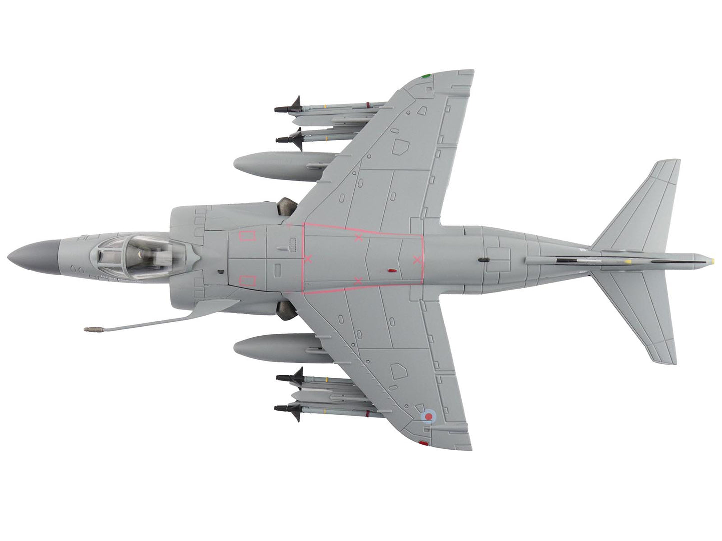 British Aerospace Sea Harrier FA.2 Aircraft with Sea Eagle Missiles "ZH796" (2018) British Royal Navy "Air Power Series" 1/72 Diecast Model by Hobby Master-DiecastModeler.com