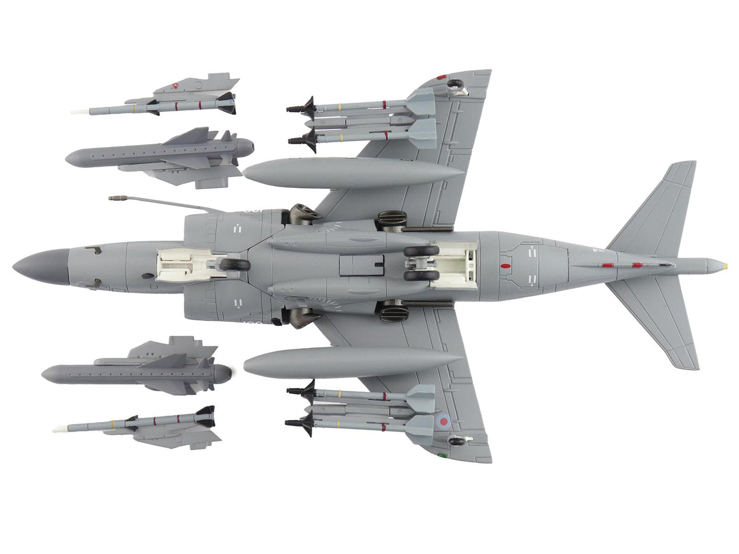 British Aerospace Sea Harrier FA.2 Aircraft with Sea Eagle Missiles "ZH796" (2018) British Royal Navy "Air Power Series" 1/72 Diecast Model by Hobby Master-DiecastModeler.com