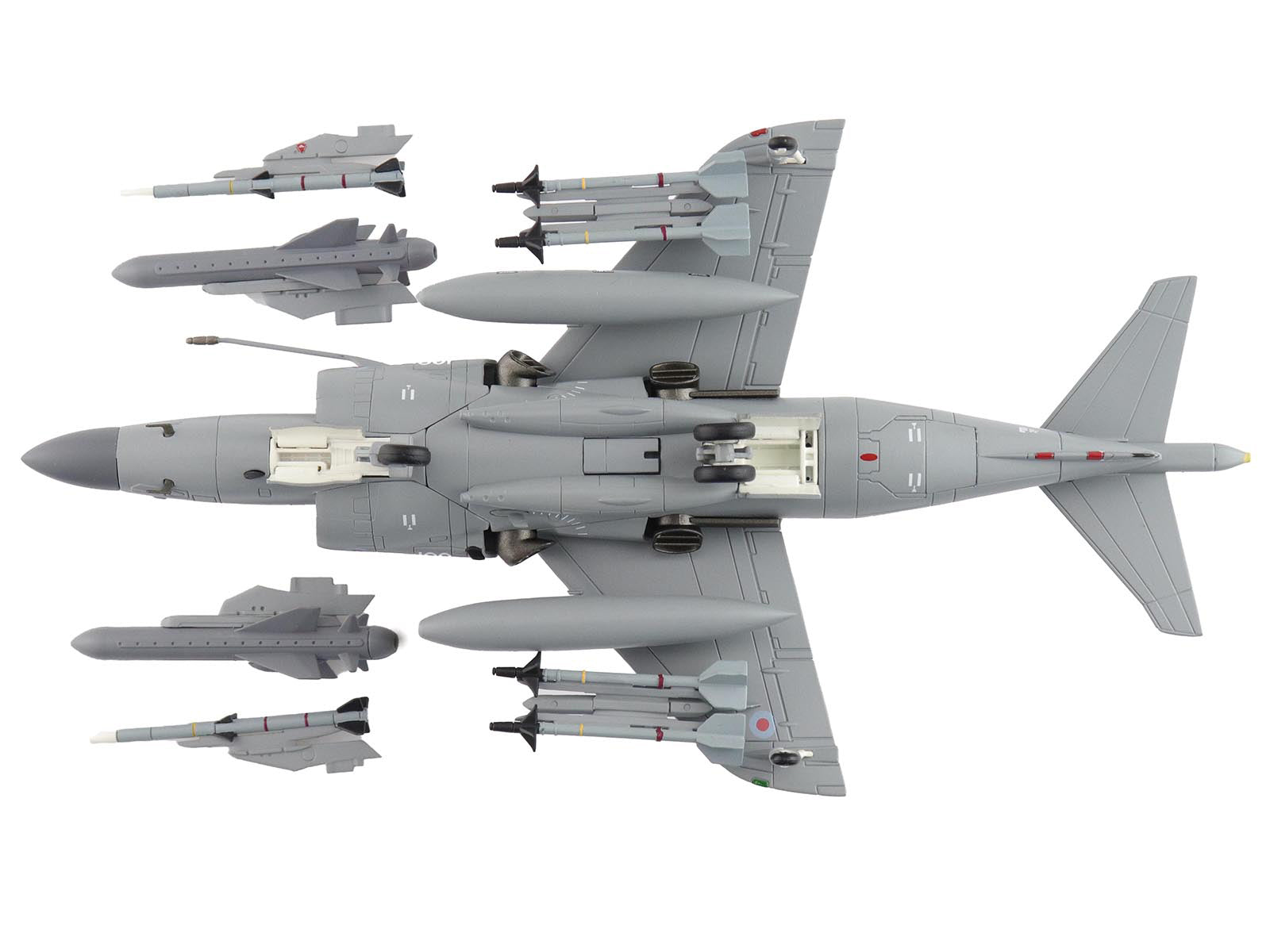 British Aerospace Sea Harrier FA.2 Aircraft with Sea Eagle Missiles "ZH796" (2018) British Royal Navy "Air Power Series" 1/72 Diecast Model by Hobby Master-DiecastModeler.com