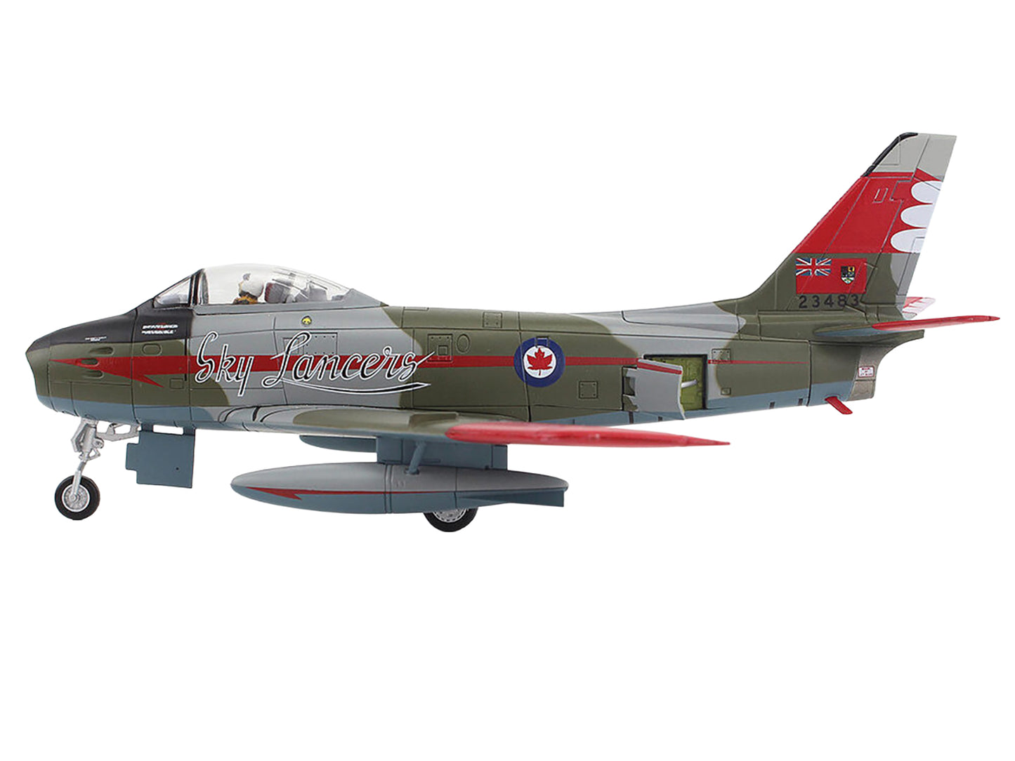 Canadair Sabre Mk.6 Fighter Aircraft "Sky Lancers" (1956) Royal Canadian Air Force "Air Power Series" 1/72 Diecast Model by Hobby Master