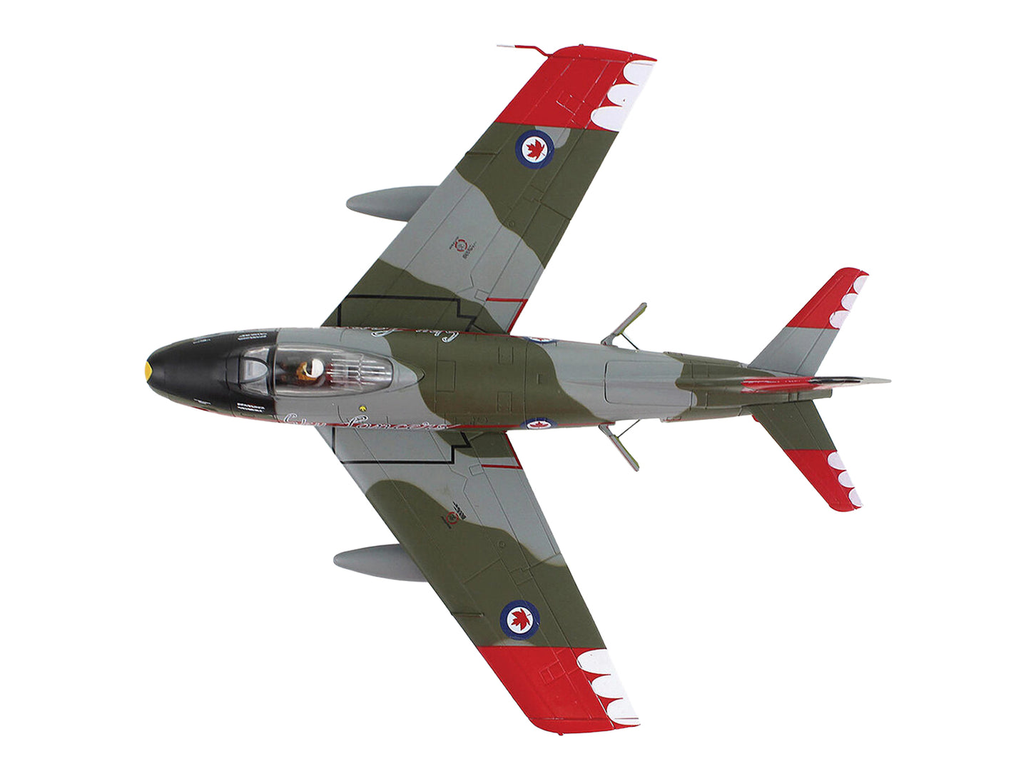 Canadair Sabre Mk.6 Fighter Aircraft "Sky Lancers" (1956) Royal Canadian Air Force "Air Power Series" 1/72 Diecast Model by Hobby Master-DiecastModeler.com