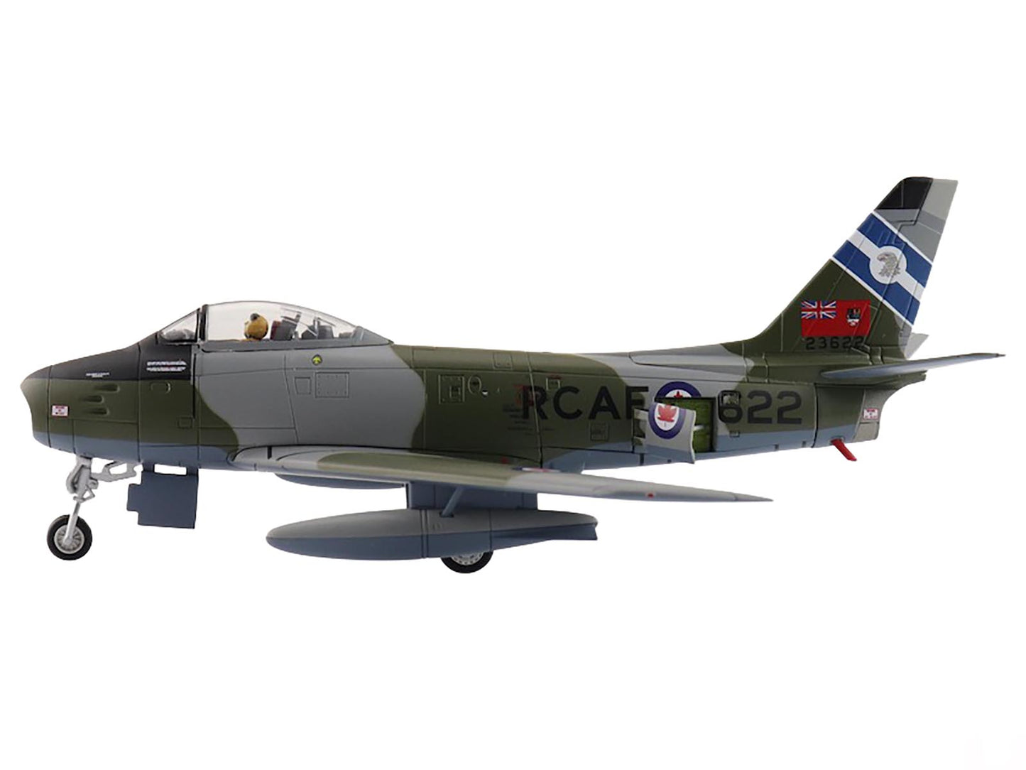 Canadair Sabre Mk.6 Fighter Aircraft "23622 430 Squadron" (1950s) Royal Canadian Air Force "Air Power Series" 1/72 Diecast Model by Hobby Master