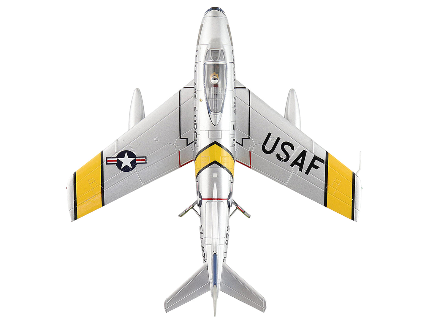 North American F-86F Sabre Fighter Aircraft "24872 Gene Kranz My Darling Marta, 69th Fighter Bomber Squadron, EAA Aviation Museum" United States Air Force "Air Power Series" 1/72 Diecast Model by Hobby Master
