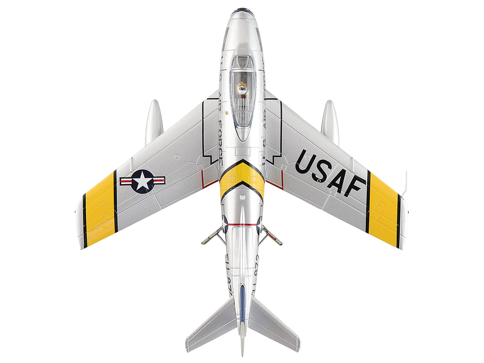 North American F-86F Sabre Fighter Aircraft "24872 Gene Kranz My Darling Marta, 69th Fighter Bomber Squadron, EAA Aviation Museum" United States Air Force "Air Power Series" 1/72 Diecast Model by Hobby Master-DiecastModeler.com