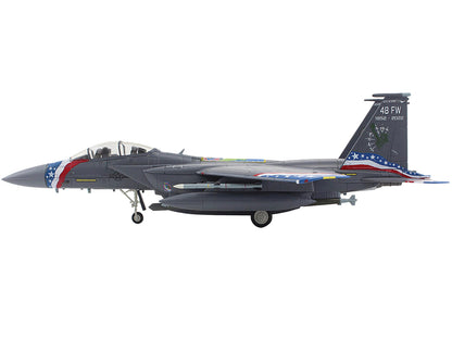 McDonnell Douglas F-15E Strike Eagle Fighter Aircraft "Liberator 48th Fighter Wing" (2022) United States Air Force "Air Power Series" 1/72 Diecast Model by Hobby Master-DiecastModeler.com