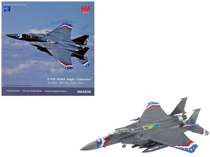 McDonnell Douglas F-15E Strike Eagle Fighter Aircraft "Liberator 48th Fighter Wing" (2022) United States Air Force "Air Power Series" 1/72 Diecast Model by Hobby Master-DiecastModeler.com