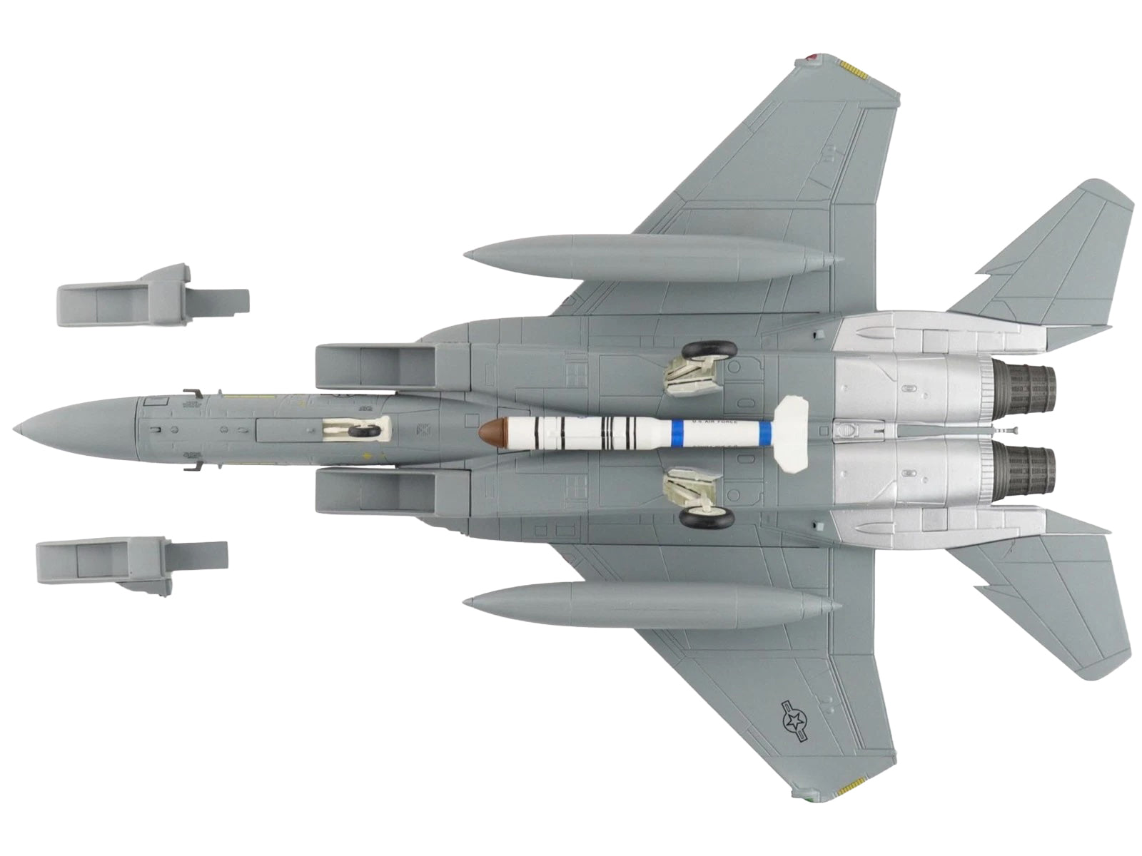 McDonnell Douglas F-15A Eagle Fighter Aircraft "76-0111 318th Fighter Interceptor Squadron" United States Air Force "Air Power Series" 1/72 Diecast Model by Hobby Master-DiecastModeler.com