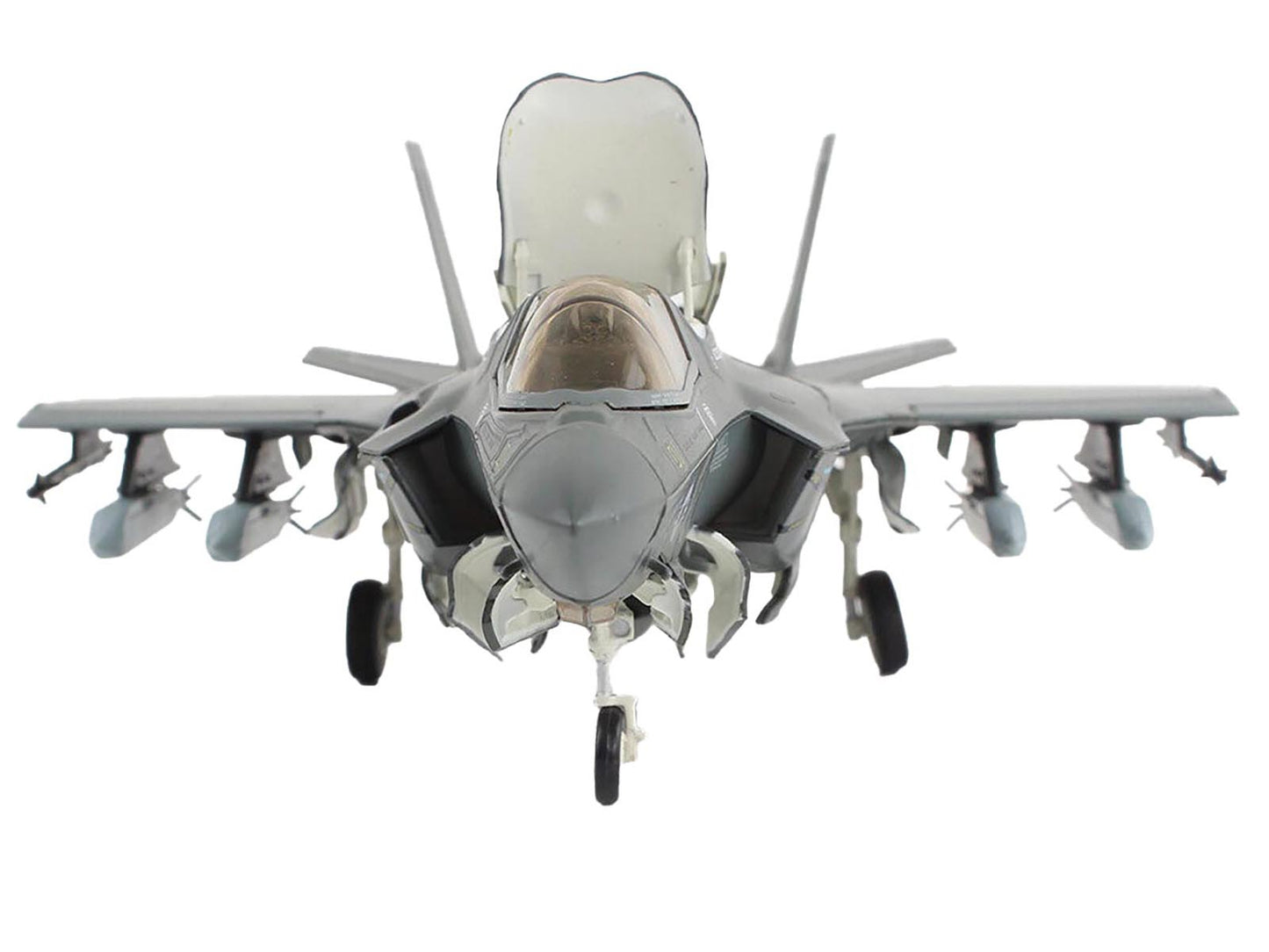 Lockheed Martin F-35B Lightning II Aircraft (Beast Mode) "Black Death VMFA-542 MCAS Cherry Point" (2023) United States Marine Corps "Air Power Series" 1/72 Diecast Model by Hobby Master-DiecastModeler.com