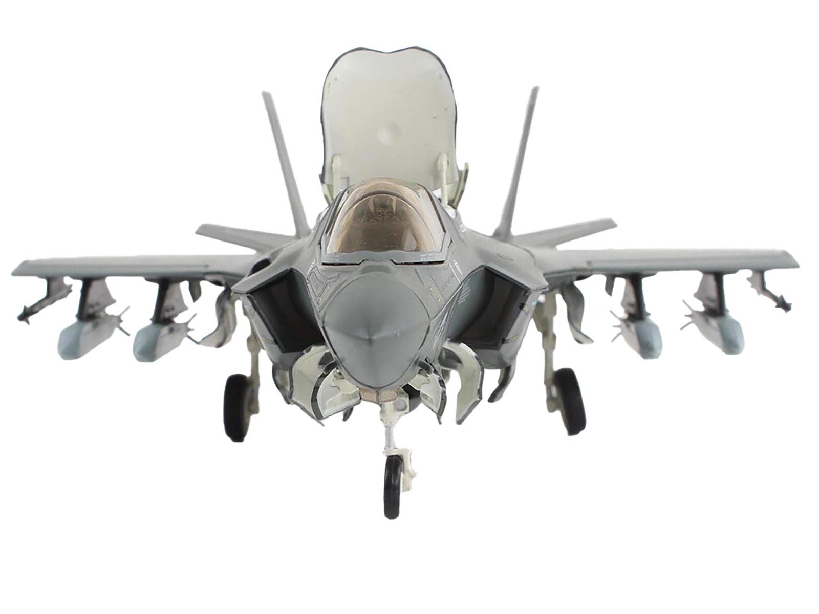 Lockheed Martin F-35B Lightning II Aircraft (Beast Mode) "Black Death VMFA-542 MCAS Cherry Point" (2023) United States Marine Corps "Air Power Series" 1/72 Diecast Model by Hobby Master-DiecastModeler.com