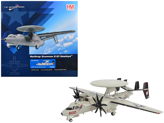 Northrop Grumman E-2C Hawkeye Aircraft "165300 VAW-124 Bear Aces" (2009) United States Navy "Air Power Series" 1/72 Diecast Model by Hobby Master-DiecastModeler.com