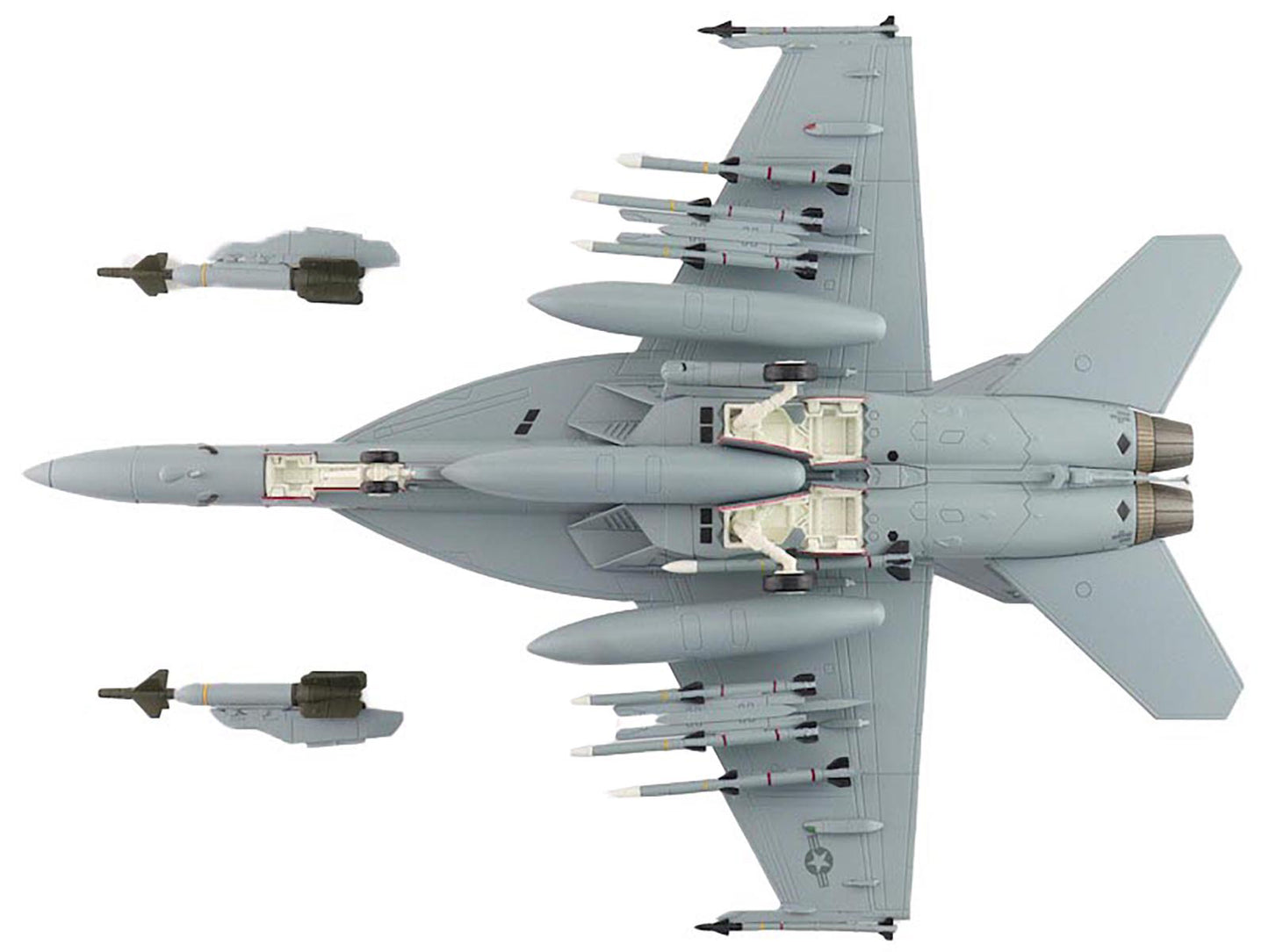 Boeing F/A-18E Super Hornet Fighter Aircraft "Dagger" United States Navy "Air Power Series" 1/72 Diecast Model by Hobby Master