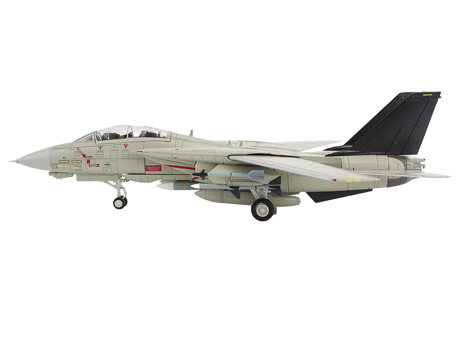 Grumman F-14A Tomcat Fighter Aircraft "Bandit Rogue Nation" United States Navy "Air Power Series" 1/72 Diecast Model by Hobby Master-DiecastModeler.com