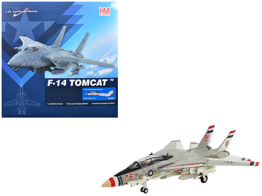 Grumman F-14A Tomcat Fighter Aircraft "Bicentennial Scheme VF-124" (1976) United States Navy "Air Power Series" 1/72 Diecast Model by Hobby Master