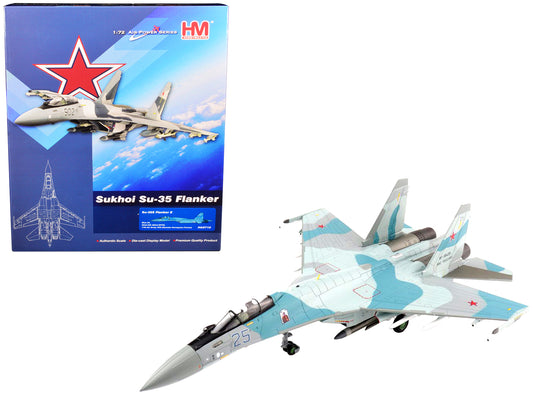 Sukhoi Su-35S Flanker E Fighter Aircraft "22nd IAP 303rd DPVO 11th Air Army VKS (Russian Aerospace Forces)" "Air Power Series" 1/72 Scale Model by Hobby Master-DiecastModeler.com