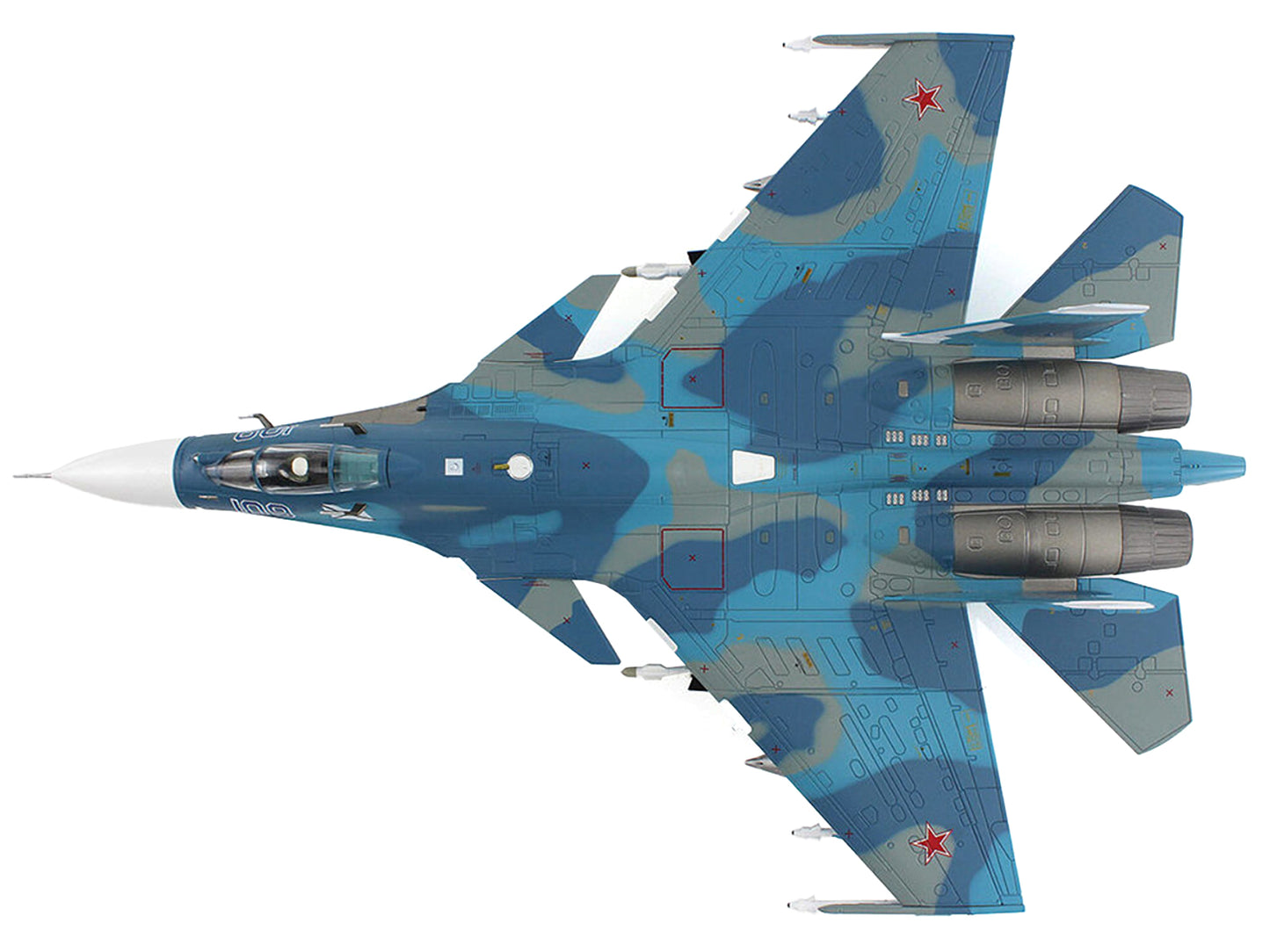Sukhoi Su-27K Sea Flanker Fighter Aircraft "Aircraft Carrier Admiral Kuznetsov Mediterranean Sea" (1996) Russian Navy "Air Power Series" 1/72 Diecast Model by Hobby Master