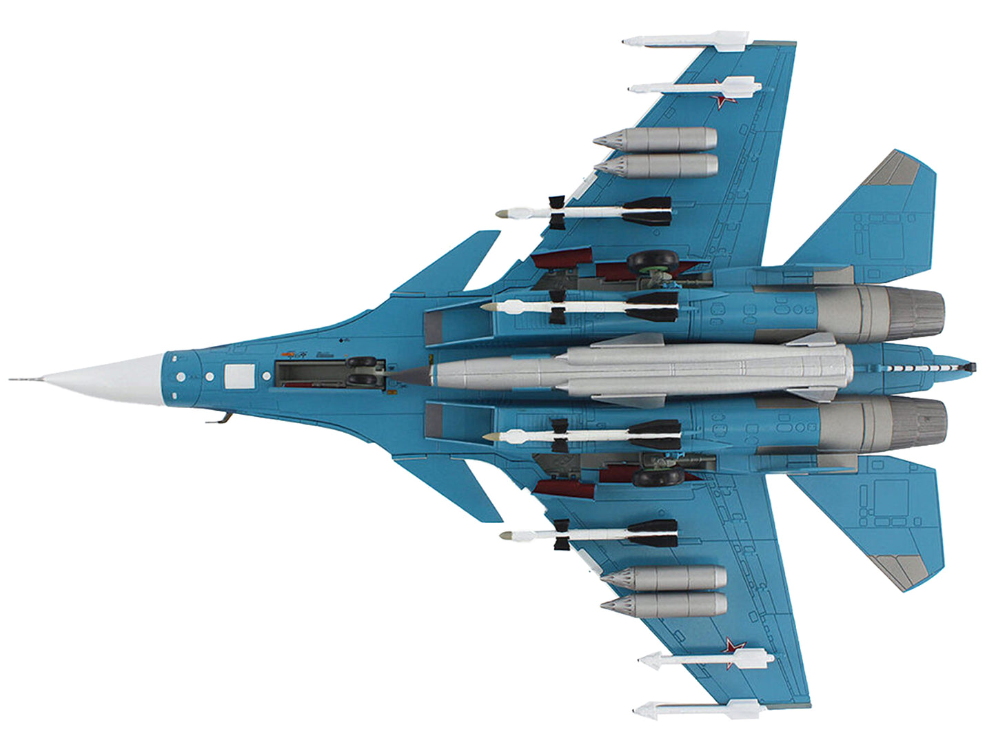 Sukhoi Su-27K Sea Flanker Fighter Aircraft "Aircraft Carrier Admiral Kuznetsov Mediterranean Sea" (1996) Russian Navy "Air Power Series" 1/72 Diecast Model by Hobby Master