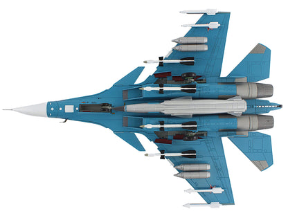 Sukhoi Su-27K Sea Flanker Fighter Aircraft "Aircraft Carrier Admiral Kuznetsov Mediterranean Sea" (1996) Russian Navy "Air Power Series" 1/72 Diecast Model by Hobby Master